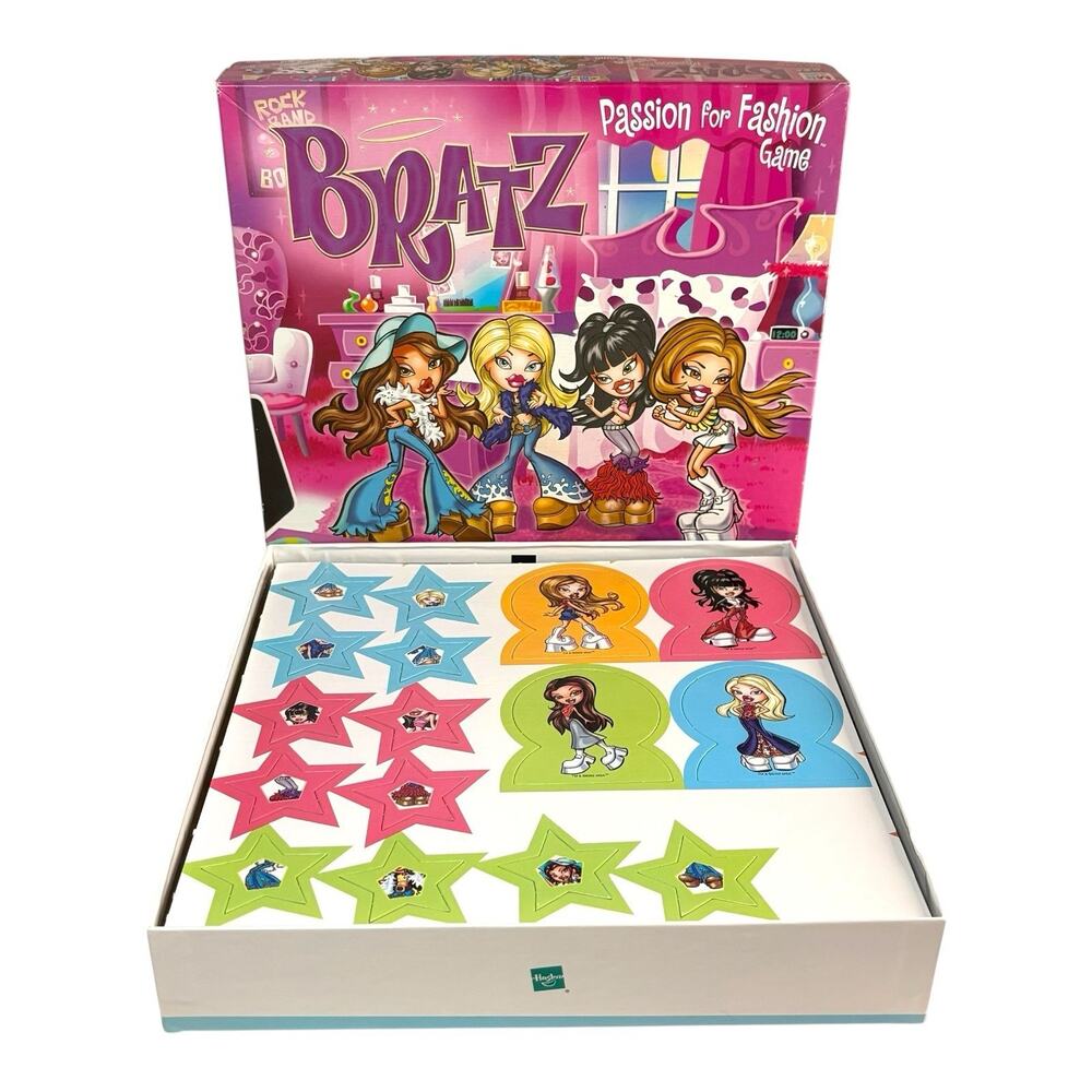 UNPUNCHED Vintage "Bratz Passion For Fashion" Board Game 2002 Milton Bradley NEW